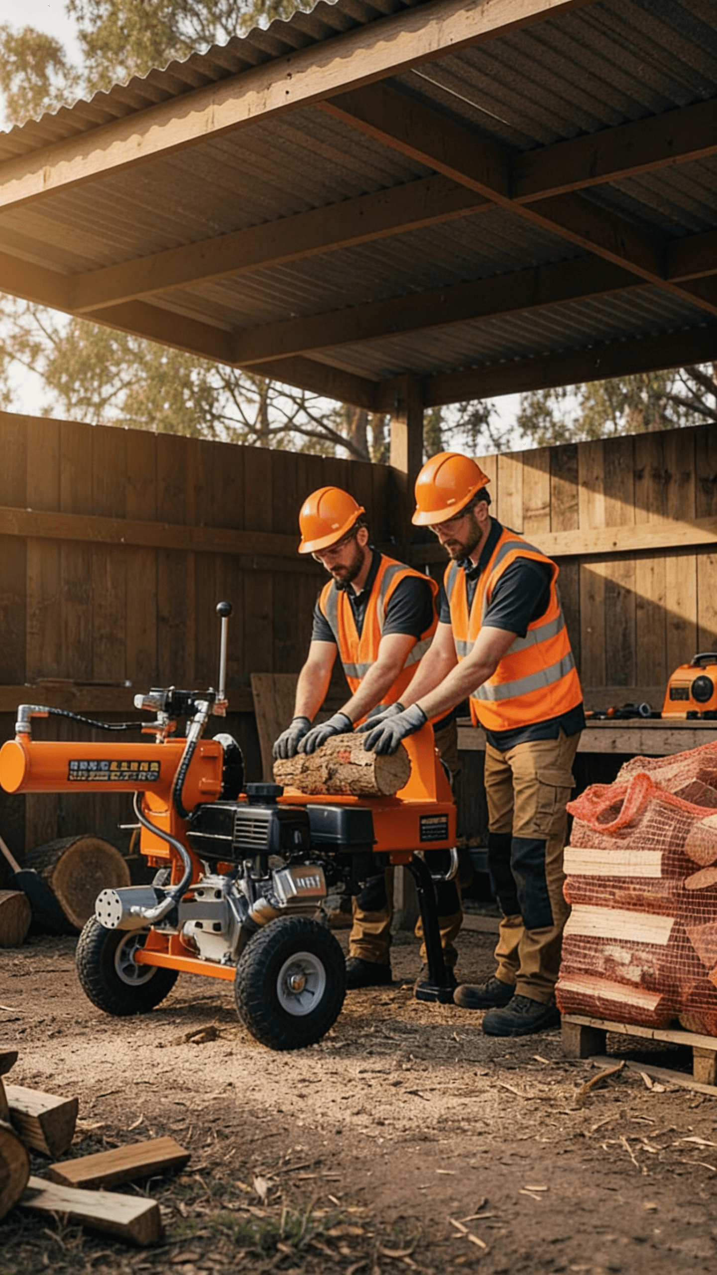 tokson log splitter firewood plant